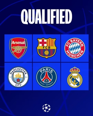 Tháp súng thành phố Huangsaren tập trung vào top 8 Champions League, ai có thể giành được 2 tấm vé còn lại vào top 8?