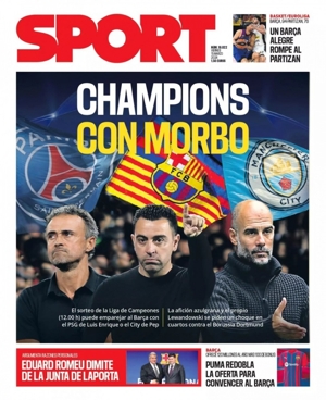 Mọi trang nhất: Barcelona có thể tái ngộ Enrique hoặc Guardiola ở Champions League, Lewandowski muốn chạm chân Dortmund