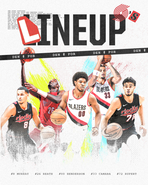 Lần thứ hai trong lịch sử NBA! Năm đội xuất phát của Trail Blazers đều là tân binh. Lần cuối cùng họ xuất phát là Warriors vào năm 2012.