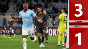 VIDEO bàn thắng Lazio vs Napoli: 3-1 (Vòng 1/8 Cúp Quốc gia Italia 2024/25)