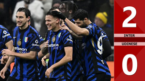 VIDEO bàn thắng Inter vs Udinese: 2-0 (Vòng 1/8 Coppa Italia 2024/25)