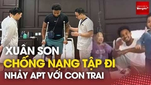 Xuân Son bắt trend APT với con trai sau khi đi được bằng nạng, vượt xa Supachok ở AFF Cup