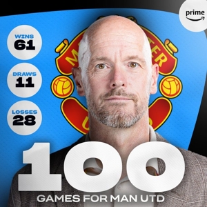 Bạn nghĩ sao? ❓ Ten Hag đã đạt cột mốc 100 trận cho Manchester United, với thành tích 61 trận thắng, 11 trận hòa và 28 trận thua.