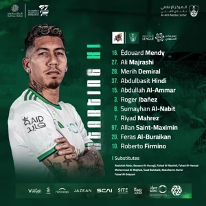 Đội hình thống nhất Jeddah National vs Mecca: Firmino và Mahrez xuất phát, Ighalo ra sân