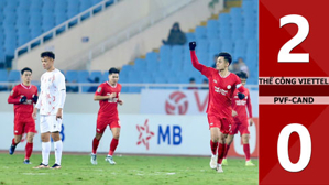 VIDEO bàn thắng Thể Công - Viettel vs PVF-CAND: 2-0 (Vòng 1/8 Cup QG 2024/25)